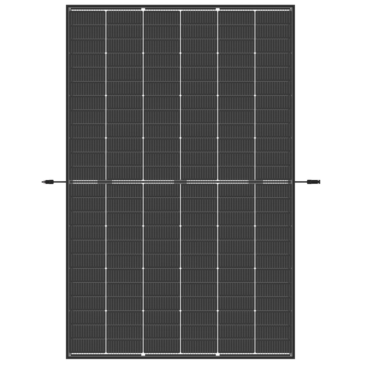 Trina Vertex S + N-Type Dual Glass 435W - Triple Cut 1500V (noir transparent)