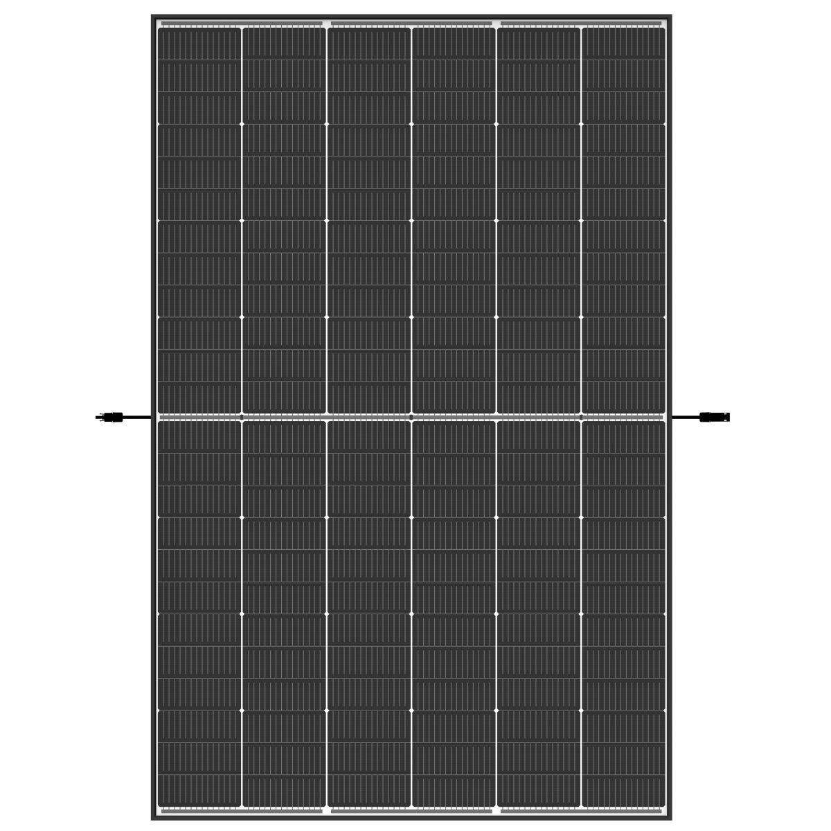 Trina Vertex S+ N-Type Dual Glass 445W - Triple-Cut 1500V (Black Frame)