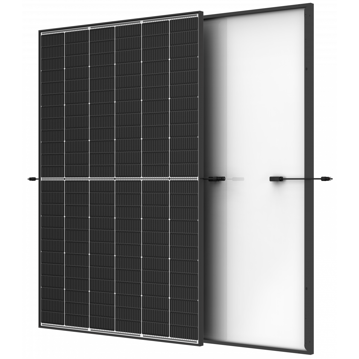 Trina Vertex S + N-Type Dual Glass 450W - Triple Cut 1500V (cadre noir)